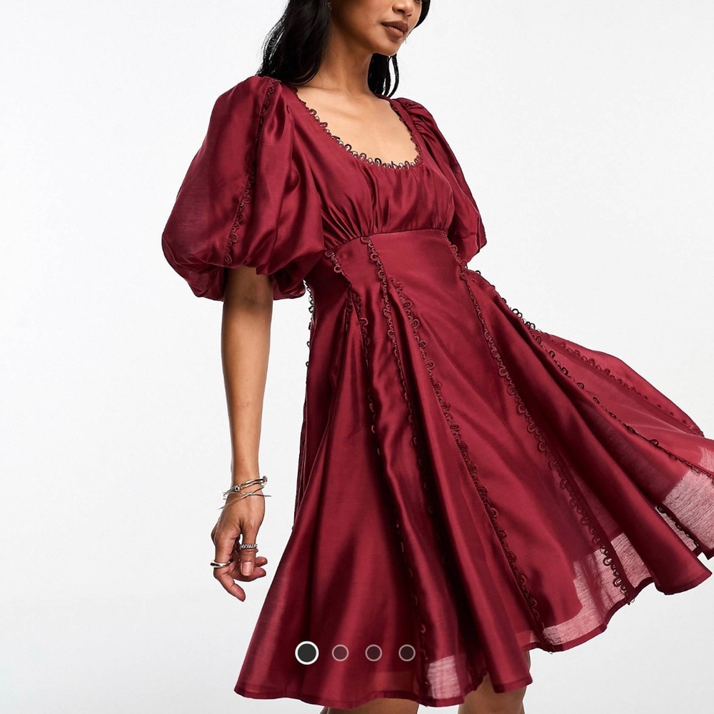Asos puff sleeve dress